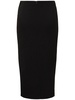 Technical split midi skirt