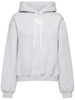 Essential terry cotton hoodie w/ logo