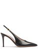 85mm Tokio leather slingback pumps