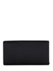 Crystal buckle satin envelope clutch