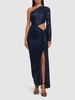 Midnights sequined one sleeve maxi dress