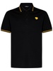 Versace Medusa-Embroidered Short-Sleeved Polo Shirt