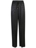 jacquard straight trousers