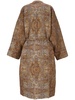 Uma Wang Pattern-Detailed Belted Coat