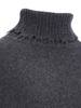 Destroyed details turtleneck sweater