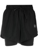 Adidas By Stella McCartney By Stella Mccartney Truepurpose Layered Track Shorts