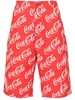 Erl Erl X Coca Cola Printed Shorts in Red