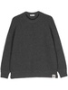 logo-patch wool jumper