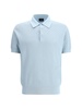 Polo Shirt With Woven Pattern.