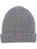 Malo Ribbed Hat in Grey