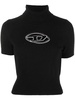 Diesel T-Shirt With M-Argaret Logo Embroidery