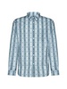 Maison Kitsuné Allover Fox Printed Long-Sleeved Shirt