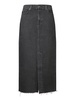 Kellie Black Denim Midi Skirt