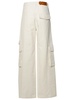 GCDS Logo Patch Wide-Leg Cargo Pants