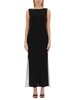 Helmut Lang Sheer-Panelled Sleeveless Maxi Dress