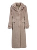 Faux Mink Taupe Coat