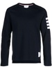 Thom Browne 4 Bar Cotton Crewneck Sweater