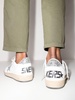 Golden Goose White And Silver Leather Ball Star Low Top Sneakers