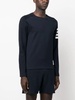 Thom Browne 4 Bar Cotton Crewneck Sweater