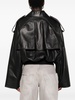 puffball-design lambskin jacket