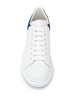 'Oversize' calfskin leather sneakers with contrast heel