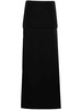 KHAITE Elegant Black Mini Skirt for Women | Long Skirt Fashion 2024