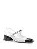 Miu Miu Women Two-Tone Patent Leather Slingback