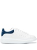 'Oversize' calfskin leather sneakers with contrast heel