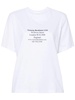 Victoria Beckham Address Print T-Shirt Clothing