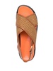 Marni Brown Cotton Fussbeet Sandals