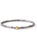 Gold, Hematite and Diamond Beaded Bracelet