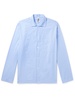 Camp-Collar Organic Cotton-Poplin Pyjama Shirt