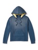 Logo-Embroidered Washed Cotton-Jersey Hoodie