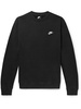 Sportswear Club Logo-Embroidered Cotton-Blend Tech Fleece Sweatshirt