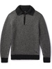 Cashmere and Cotton-Blend Half-Zip Sweater