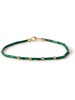 Gold, Malachite and Diamond Beaded Bracelet