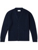 Ribbed Merino Wool Cardigan