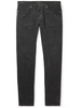 Straight-Leg Garment-Dyed Stretch-Cotton Corduroy Trousers