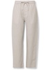 Bradford Straight-Leg Linen Drawstring Trousers