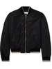 Zip-Detailed Shell Bomber Jacket