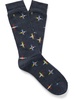 Sun Cross Crew Jacquard-Knit Cotton-Blend Socks