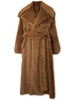 Belted Faux Fur Coat