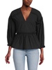 Arya Dropped Shoulder Peplum Top