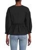 Arya Dropped Shoulder Peplum Top