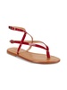 Elsie Leather Trim Flat Sandals