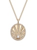 14K Yellow Gold & 0.3 TCW Diamond Pendant Necklace