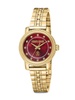 30MM Goldtone Stainless Steel & Crystal Studded Bracelet Watch