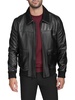 Zip Up Leather Aviator Jacket