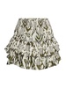 Evienne Print Tiered Mini Skirt