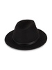 Faux Leather & Potenza Wool Fedora